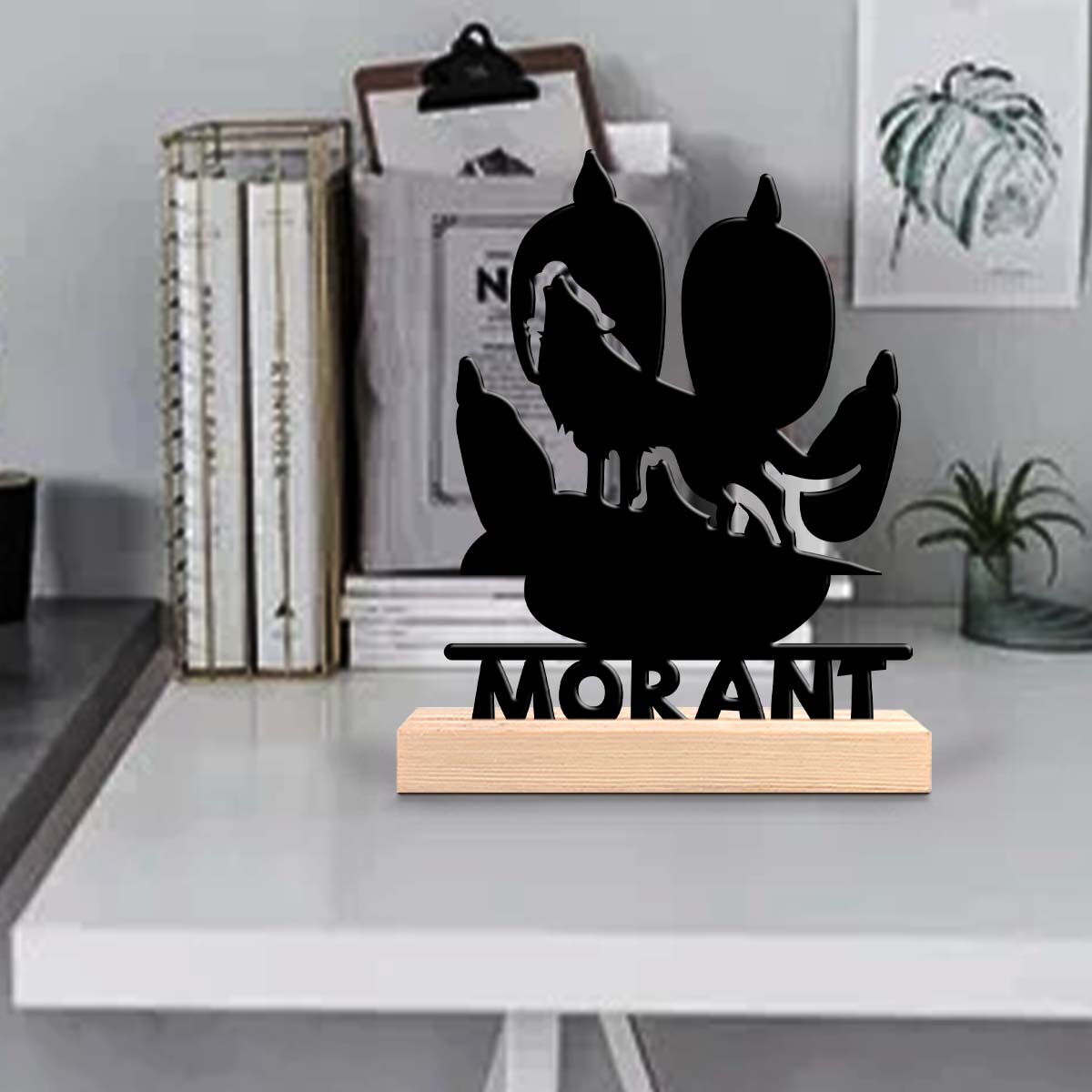 Home Office Equipment - 1pc Customized Minimalist Metal Ornaments Customizable