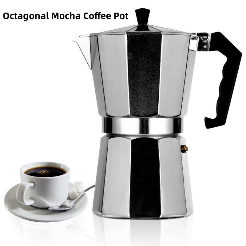 Home Office Moka - Aluminum Coffee Kettle Latte Percolator Home
