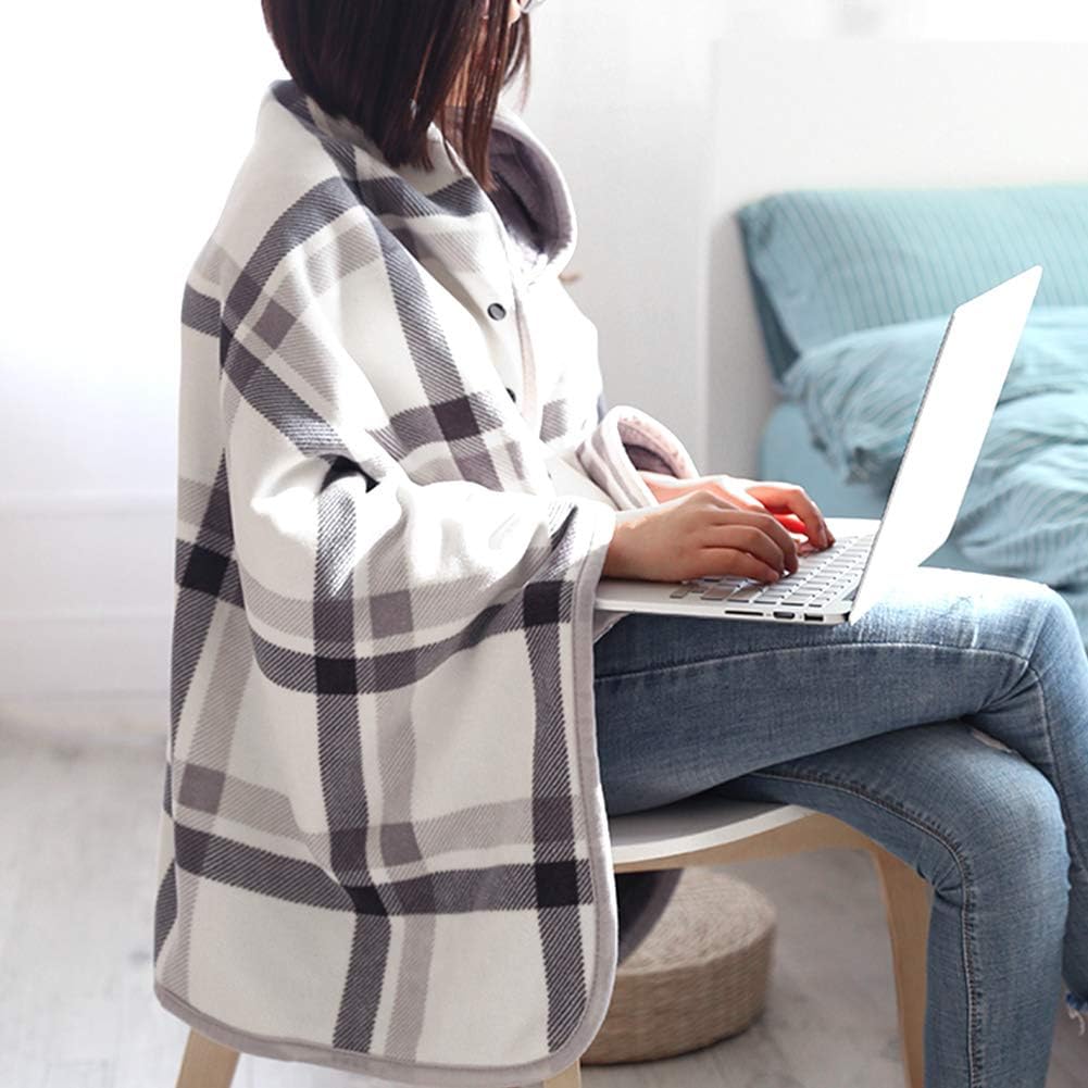 Home Office With Sofa - Wearable Blanket Throw Plush Fleece Plaid