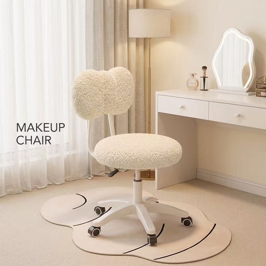 Cute Boucle Swivel Office Chai - огляд і ціна Home Office In Living Room