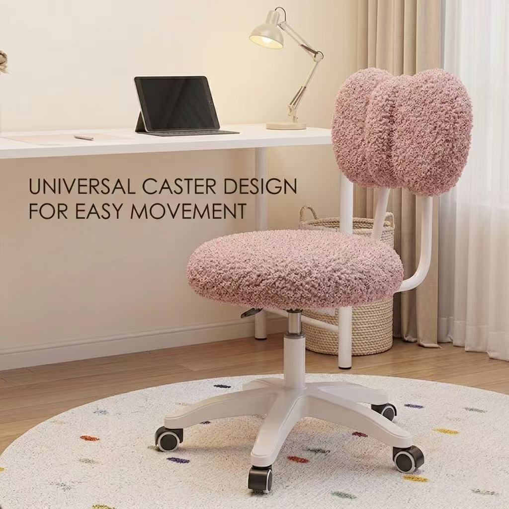 Cute Boucle Swivel Office Chai - огляд і ціна Home Office In Living Room