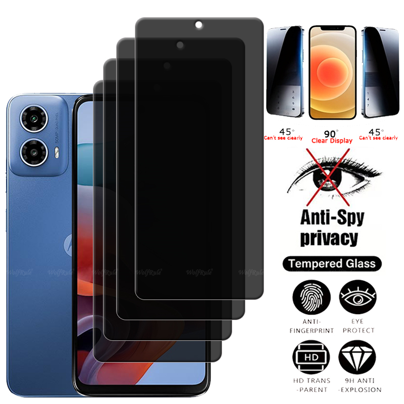 4Pcs For Moto G34 Glass Moto G - огляд і ціна Monitor Privacy Screen