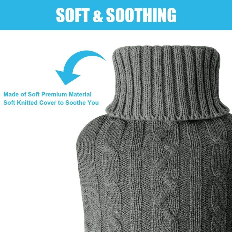 1pcsGray Hot Water Bottle Cove - огляд і ціна Home Office Cozy