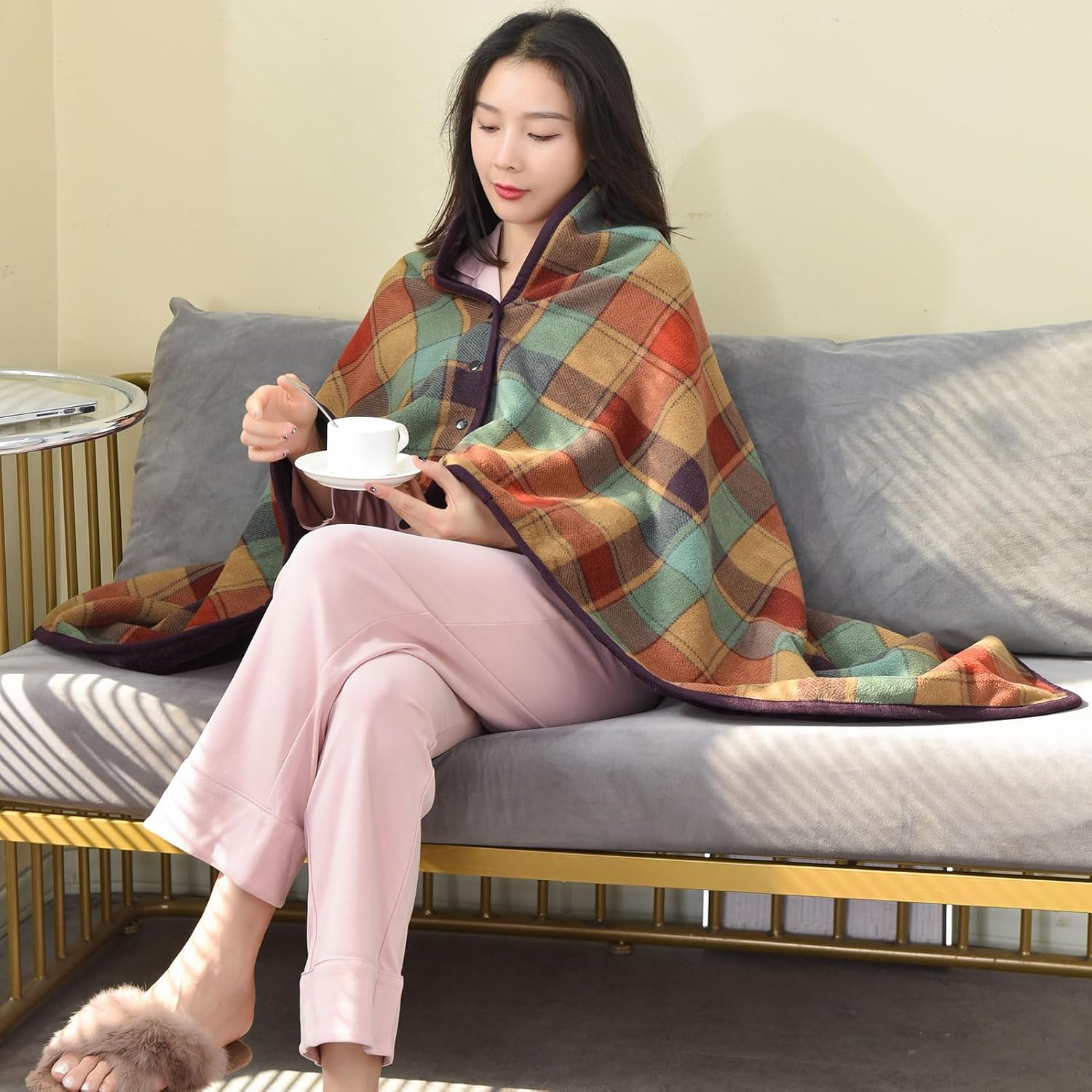 Wearable Blanket Throw Plush F - огляд і ціна Home Office With Sofa