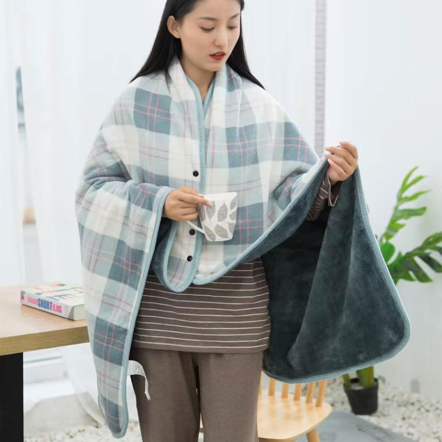 Wearable Blanket Throw Plush F - огляд і ціна Home Office With Sofa