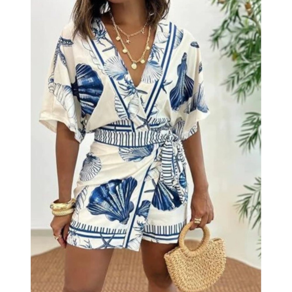 Fashion Printed Short Sleeve W - огляд і ціна Home Office Romance