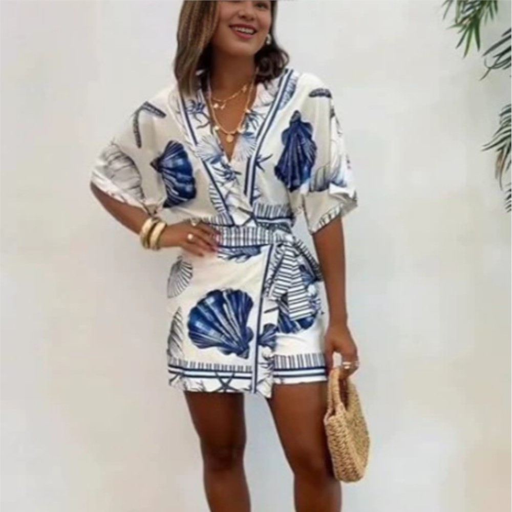 Fashion Printed Short Sleeve W - огляд і ціна Home Office Romance