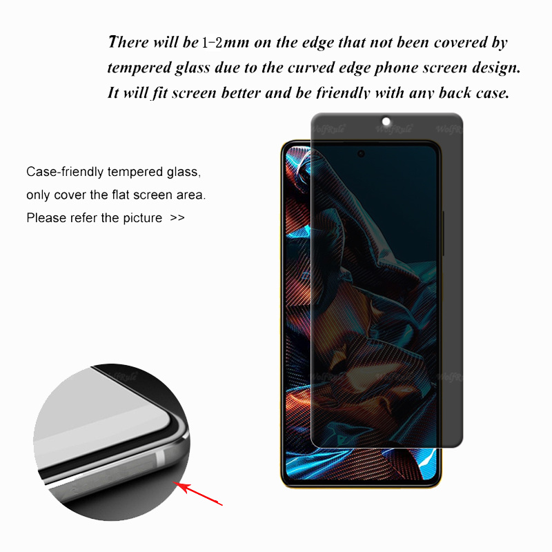 4Pcs For Poco X5 Pro Glass Xia - огляд і ціна Monitor Privacy Screen