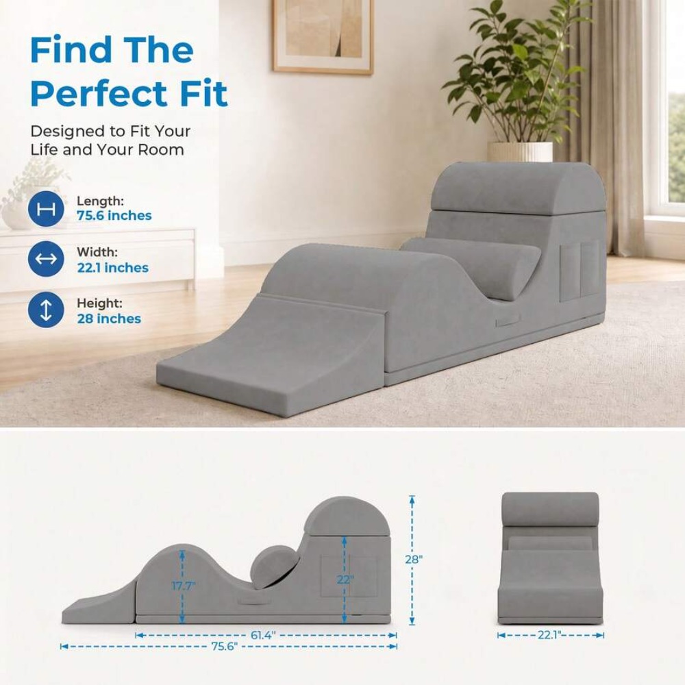 Yoga Stretch Chaise Lounge 75. - огляд і ціна Home Office With Sofa