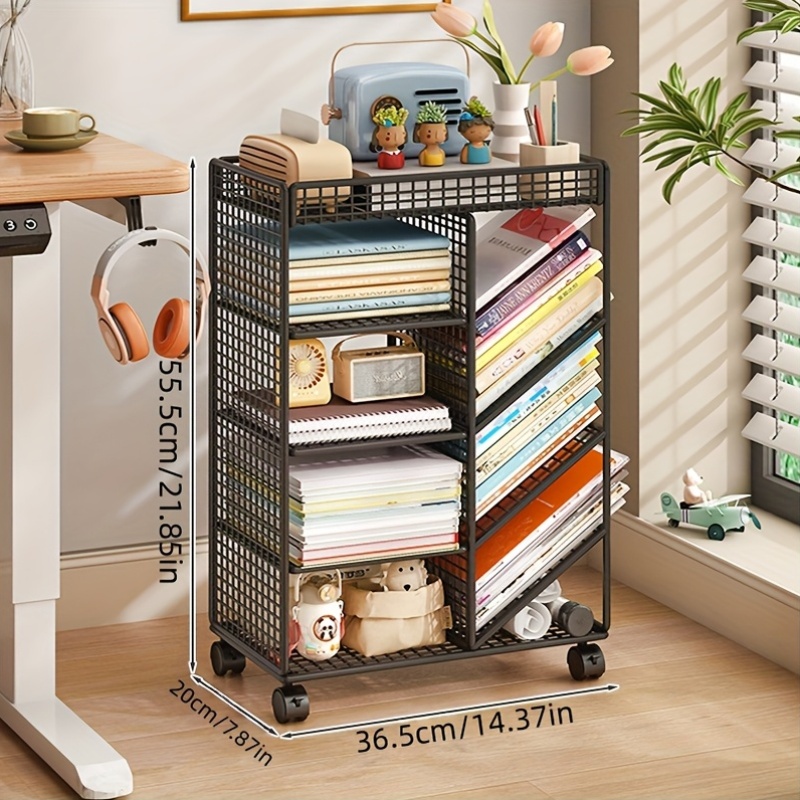 Rolling Book Cart -  Metal Mob - огляд і ціна Home Office Shed