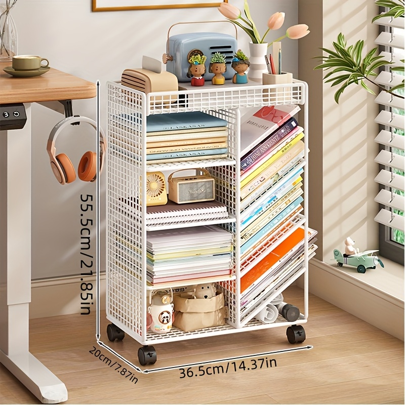 Rolling Book Cart -  Metal Mob - огляд і ціна Home Office Shed