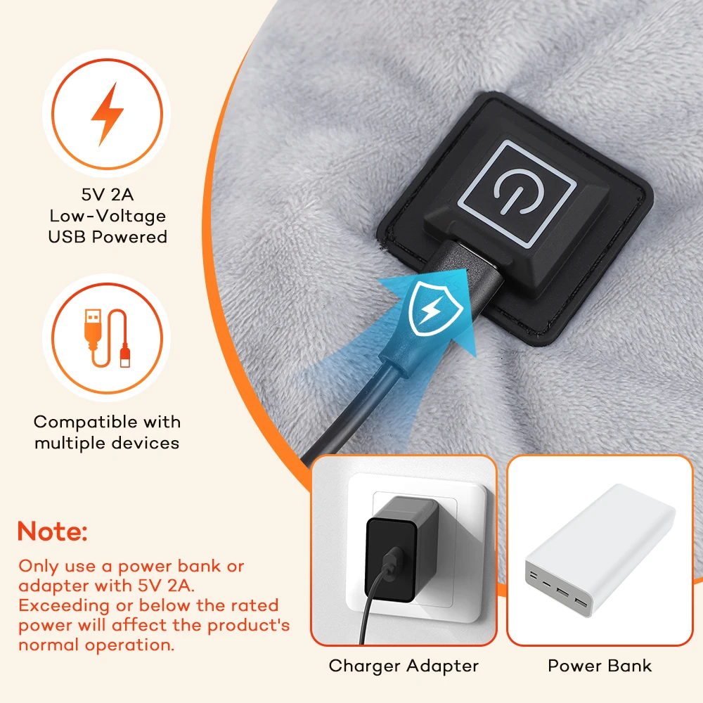 USB Heated Shawl with 3 Heat S - огляд і ціна Home Office Hours