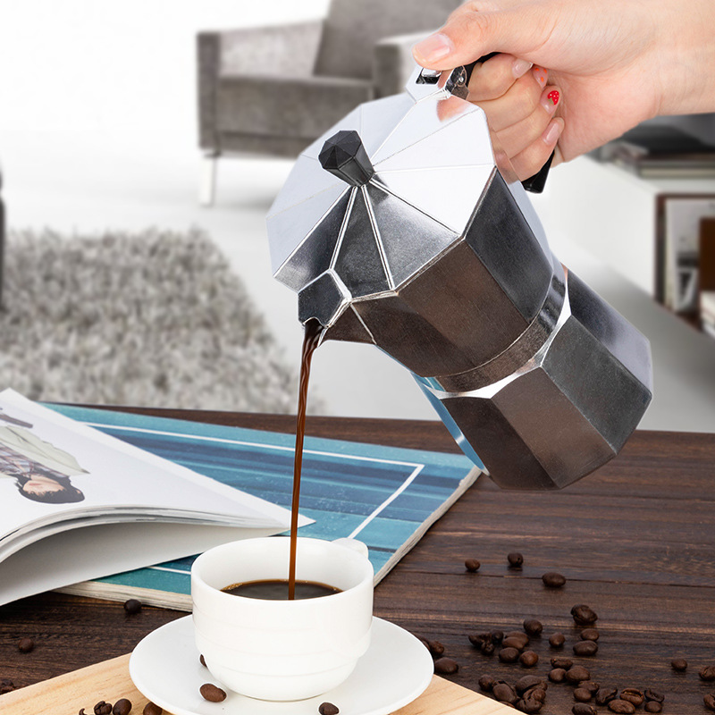 Aluminum Coffee Kettle Latte P - огляд і ціна Home Office Moka