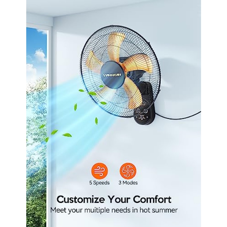 Wall Mount Fan, 16 Inch Wall F - огляд і ціна Home Office Hours